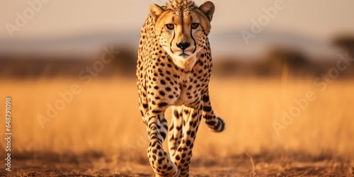 Cheetah Close Up in the Wild Savannah © sitifatimah