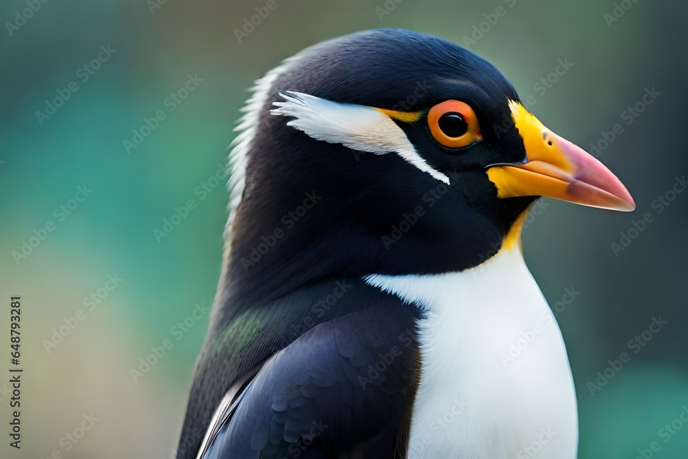 Naklejka premium close up of a penguin