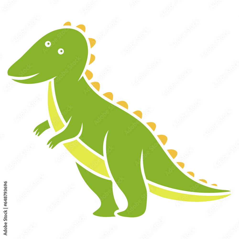 baby dinosaur. stegosaurus cartoon vector