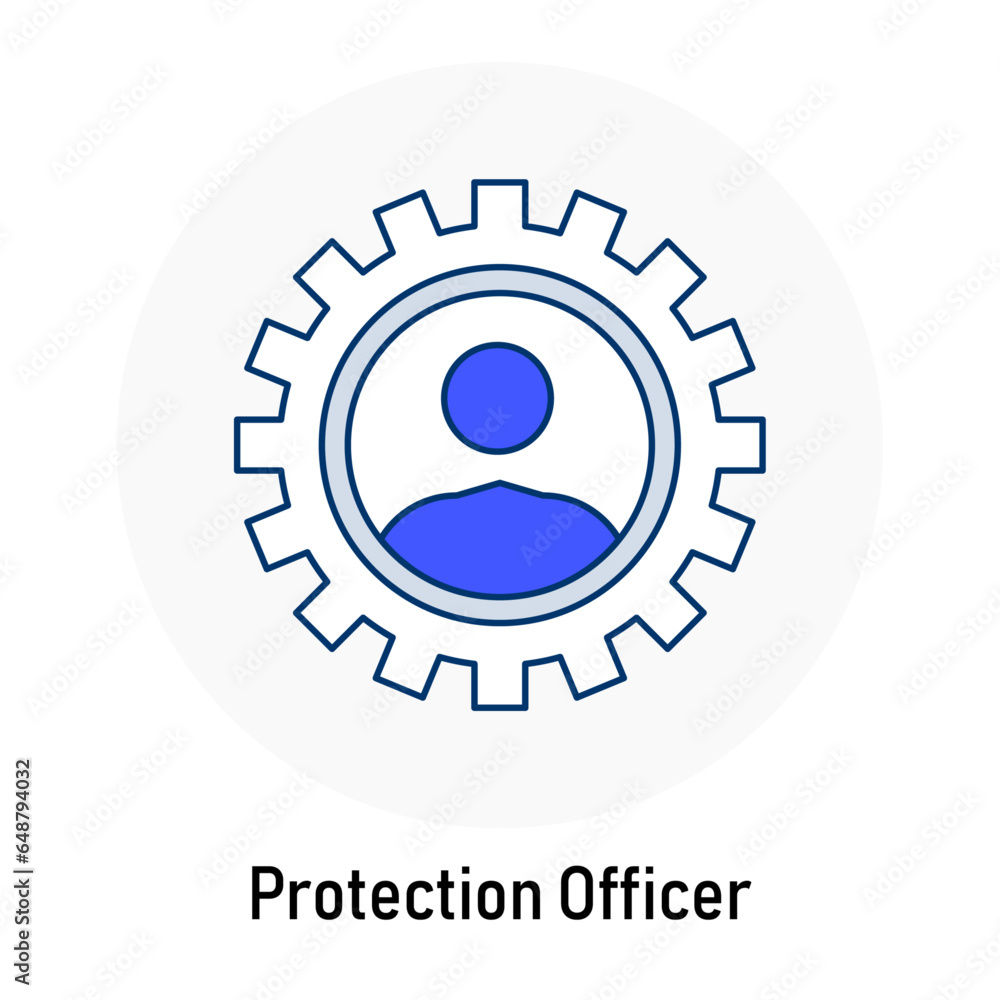 Data Protection Officer GDPR Icon: Compliance Expert. Data Protection Officer GDPR Icon: Compliance Expert.