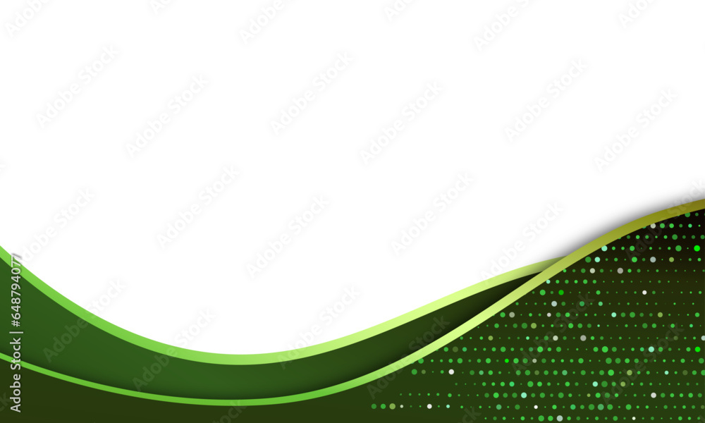 Vector green abstract modern waves background Vector green abstract modern waves background