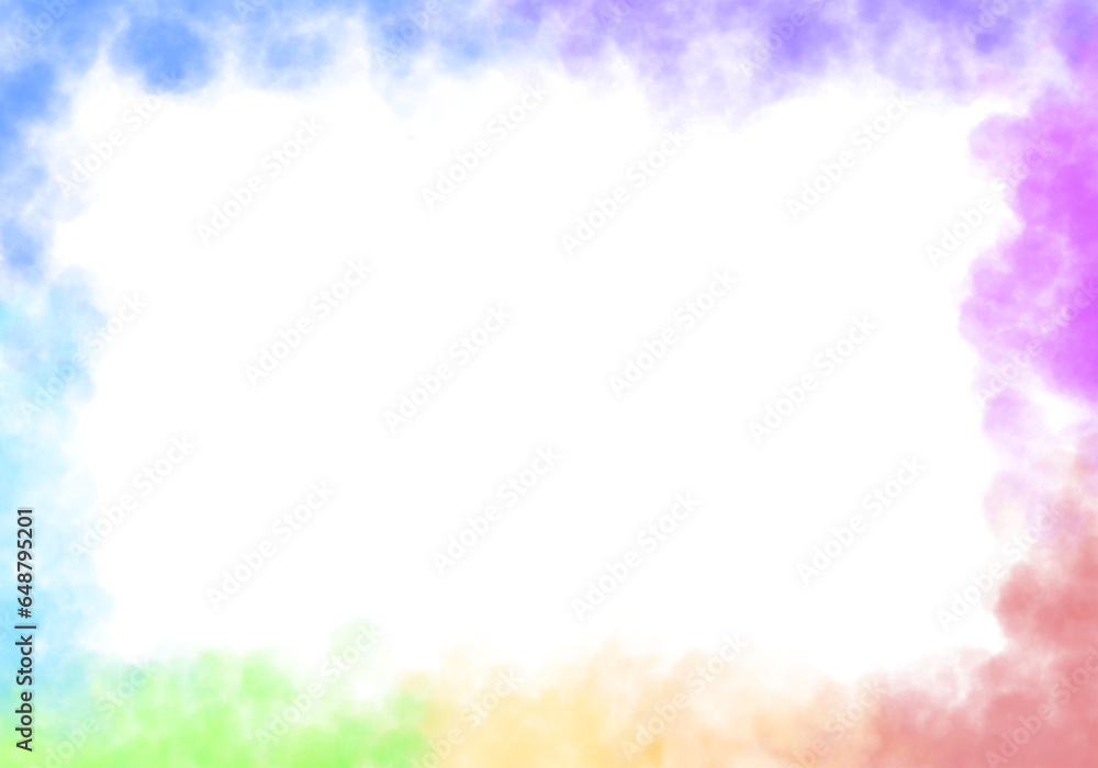 vector background Rainbow and rainbow smoke pattern colorful wallpaper Red and orange smoke in different colors