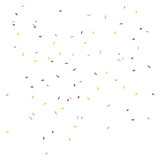Vector colorful confetti background in flat style