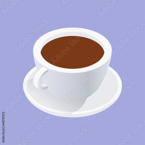 Vector coffee cup design on white background