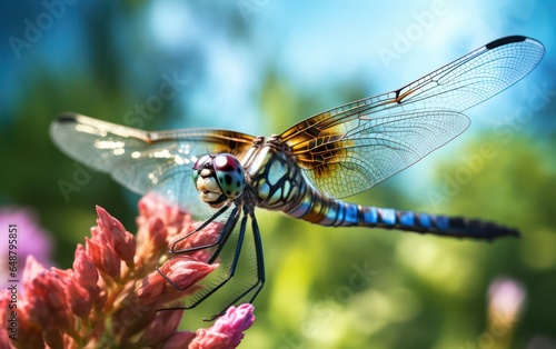 Nature's wonder encapsulated in the delicate flight of a dragonfly © sitifatimah