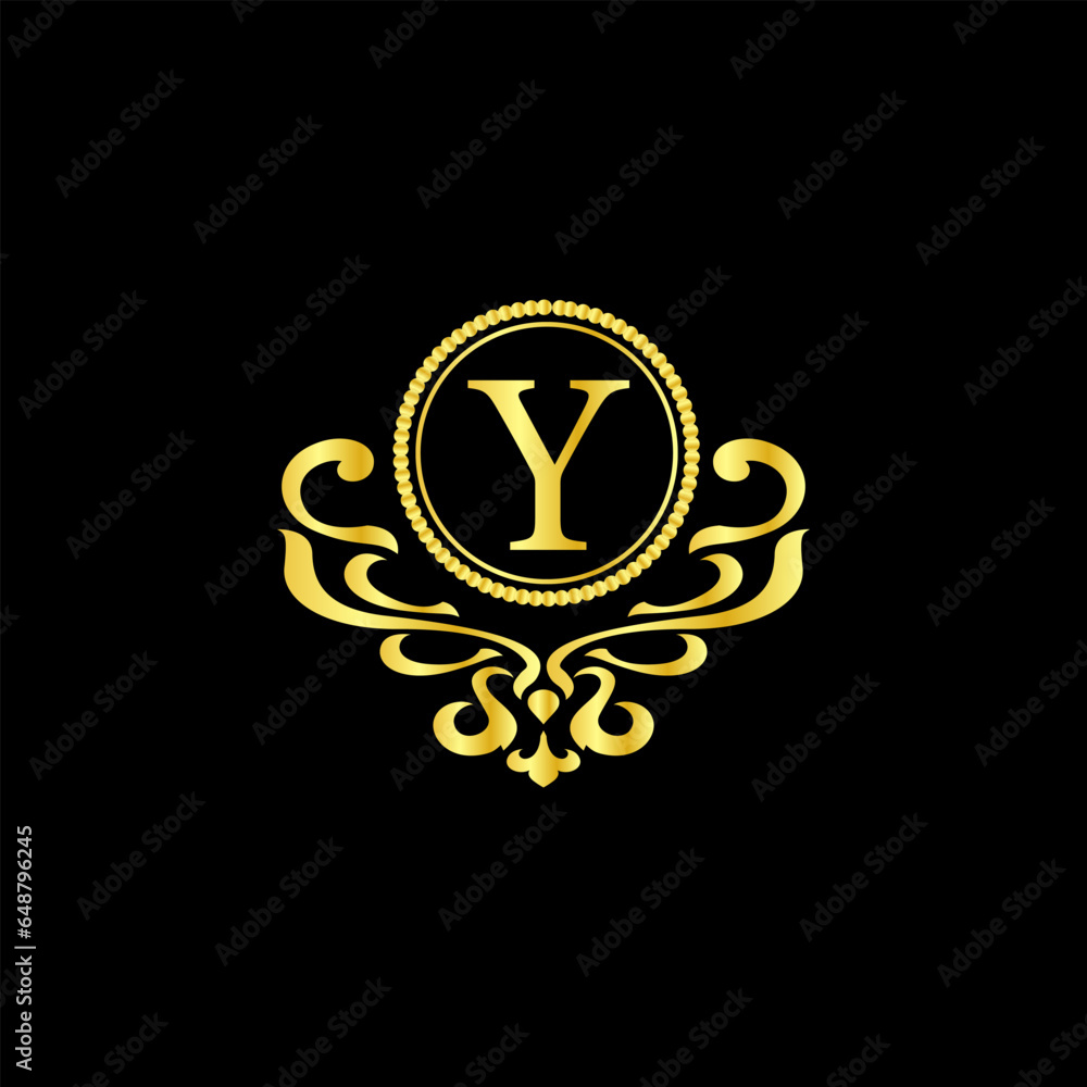 y vector design luxury logo template y vector design luxury logo template