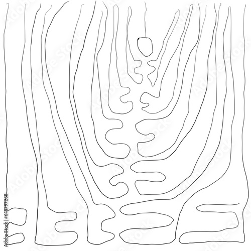 strange shapes form a simple background