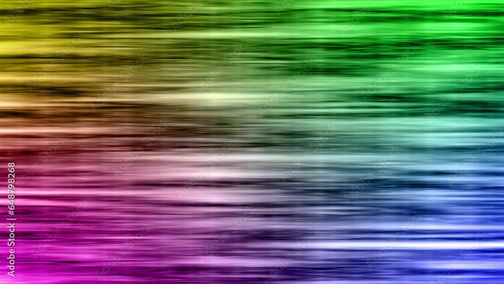 The curved wavy surface is constantly reflected in the light.Color neon gradient. abstract blurred background.