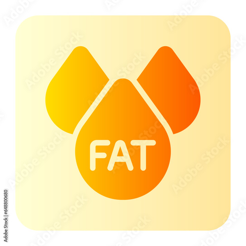 trans fats free gradient icon