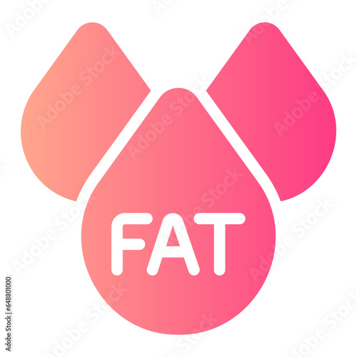 trans fats free gradient icon