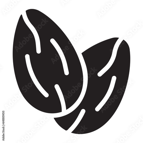almond glyph icon
