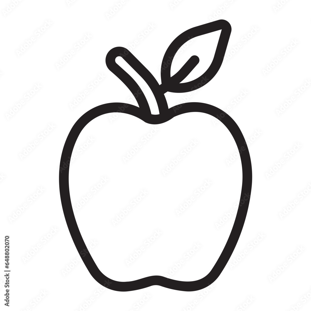 apple line icon apple line icon