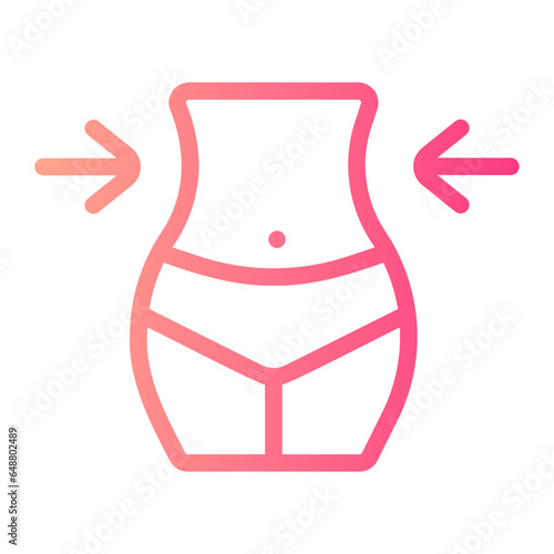 lose weight gradient icon