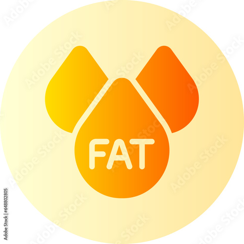 trans fats free gradient icon