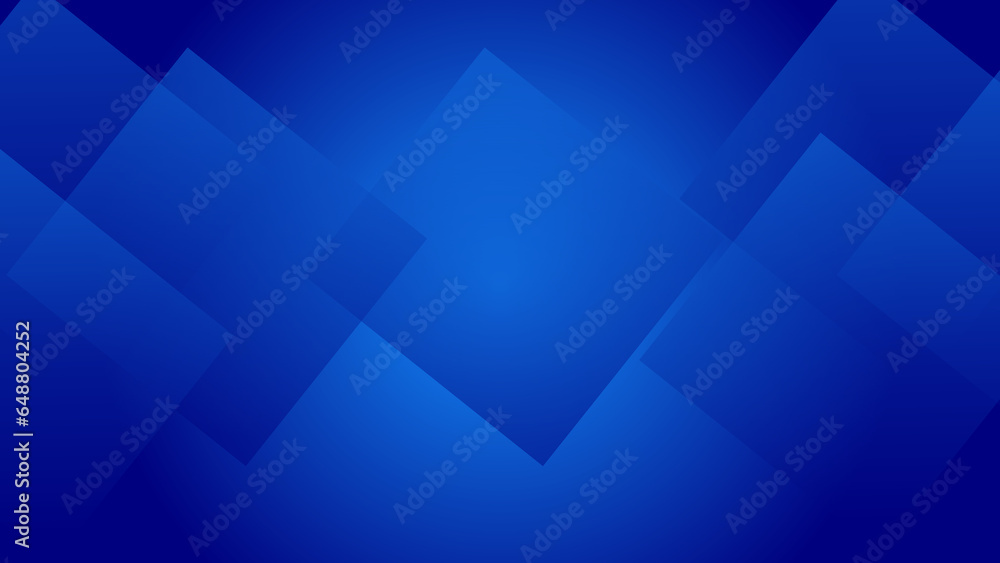 Colorful abstract gradient geometric square shapes on blue color illustration background. - obrazy, fototapety, plakaty 