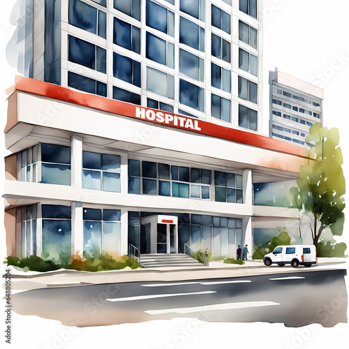 Multi storey hospital building