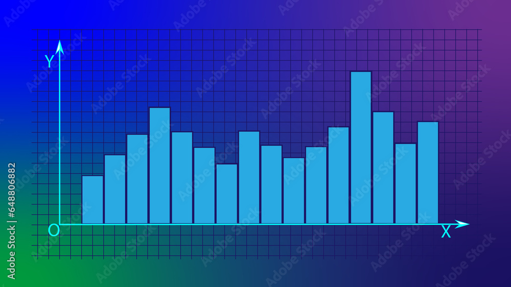 Business Graph Chart arrows and indicating profit in the colorful background.