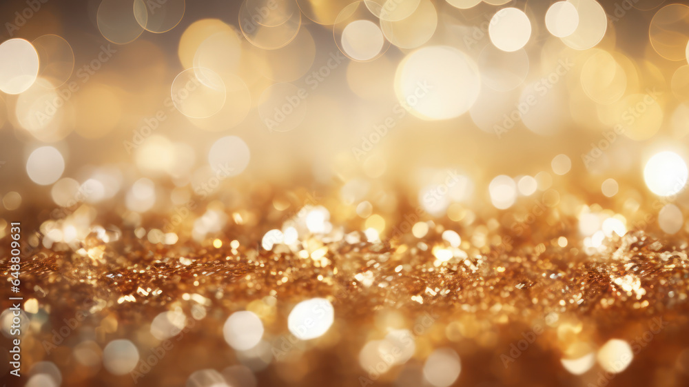 Gold and White Out of Focus Background with Glitter Lights Gold and White Out of Focus Background with Glitter Lights