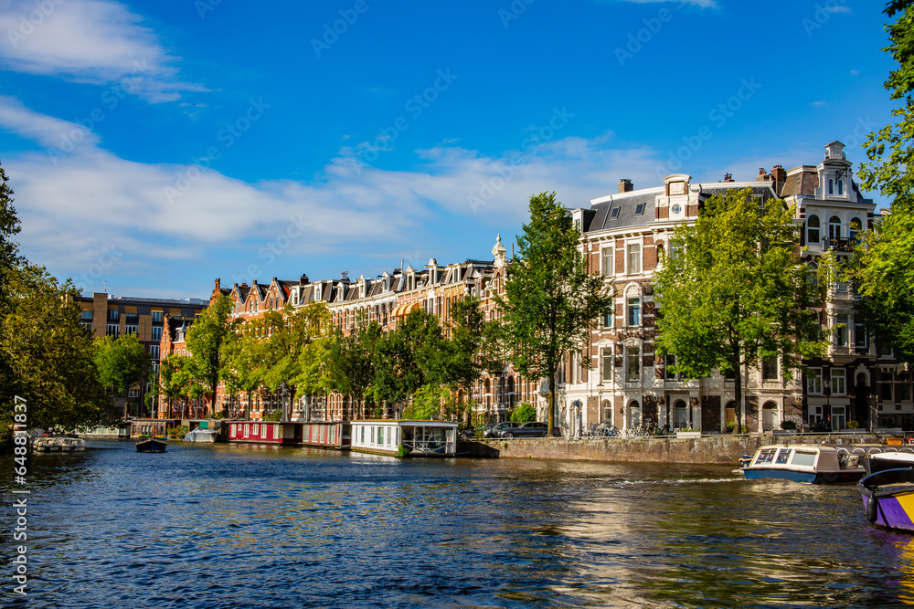 Les canaux d'Amsterdam, Pays-Bas, Europe