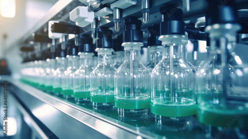 Medical Ampoule Production Line at Modern Modern Pharmaceutical Factory