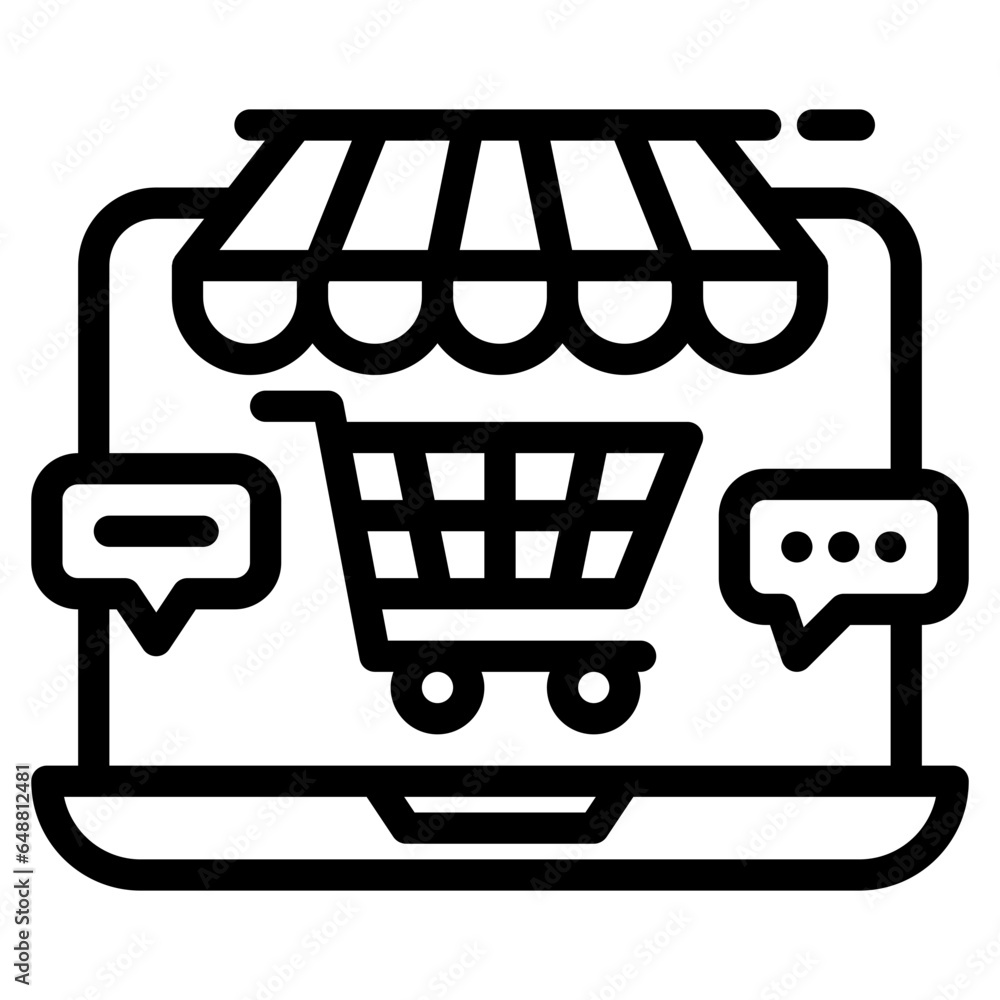 online shopping icon online shopping icon