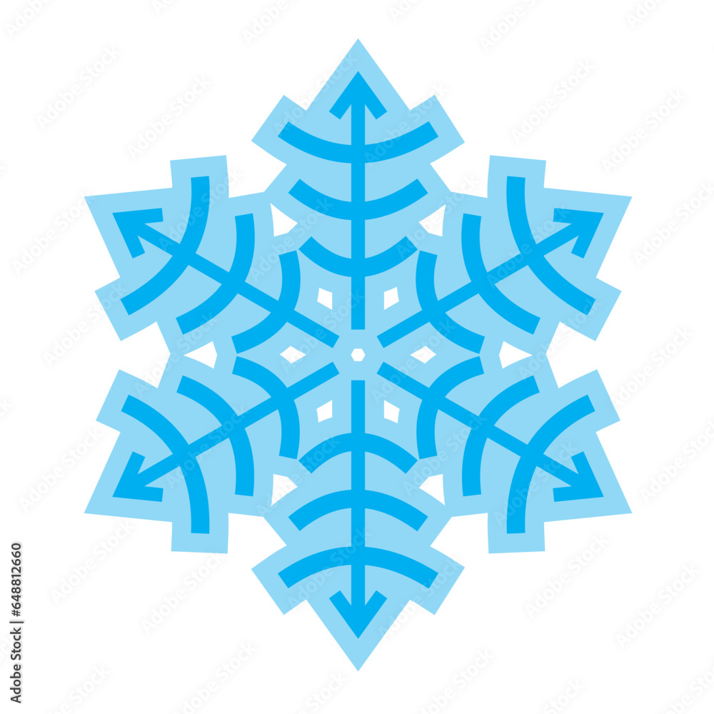Snow flake vector icon Snow flake vector icon