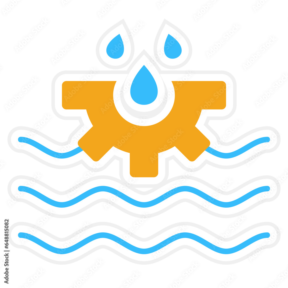 Obraz premium Fluid mechanics Icon