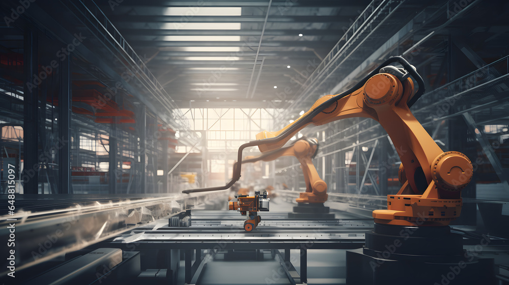 CNC turning drill milling factory processes steel turbine part process. Metal machine tools industry banner. Generation AI. CNC turning drill milling factory processes steel turbine part process. Metal machine tools industry banner. Generation AI.