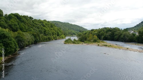 The River Tay at Dunkeld in summer, Perthshire, Scotland