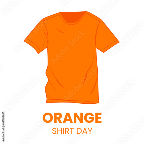 Vector Graphic of Orange Tshirt Clip Art suitable for Orange Shirt Day