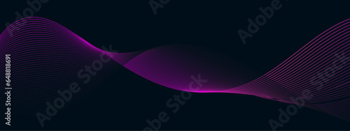 Abstract colorful glowing wave technology curved lines background. Abstract business liens banner background.