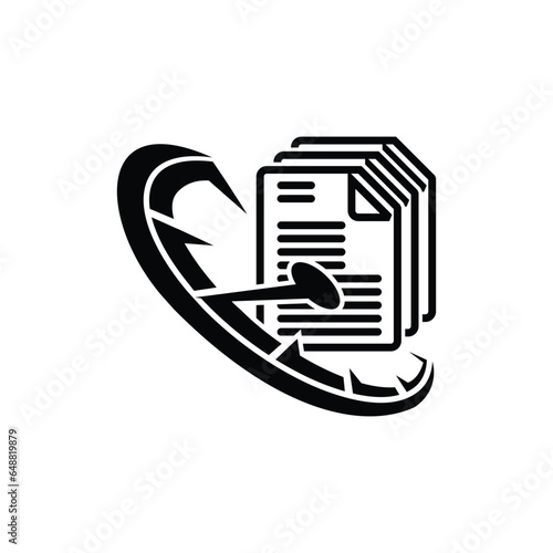 business and web corporate office task document deadline icon