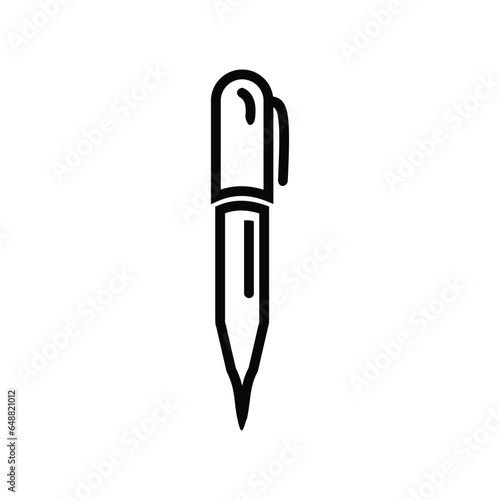 business office ballpoint pen icon
