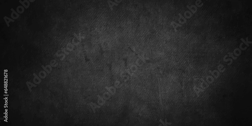 Black stone concrete grunge texture and backdrop background anthracite panorama. grunge and scratched old wall texture cement dirty gray with black background,