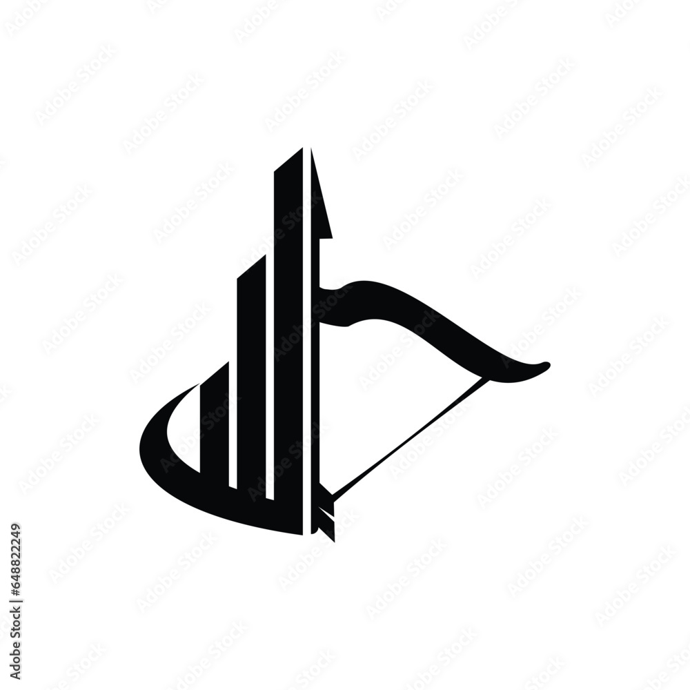 Fototapeta premium economic shooting target icon design for business web and corporate office