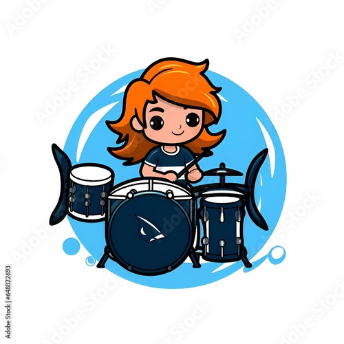 Cute Chibi Animal Cartoon Illustration
