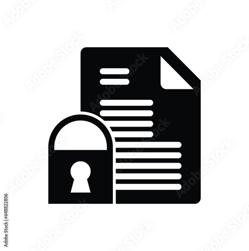 confidential document icon  save document icon  business company important document icon