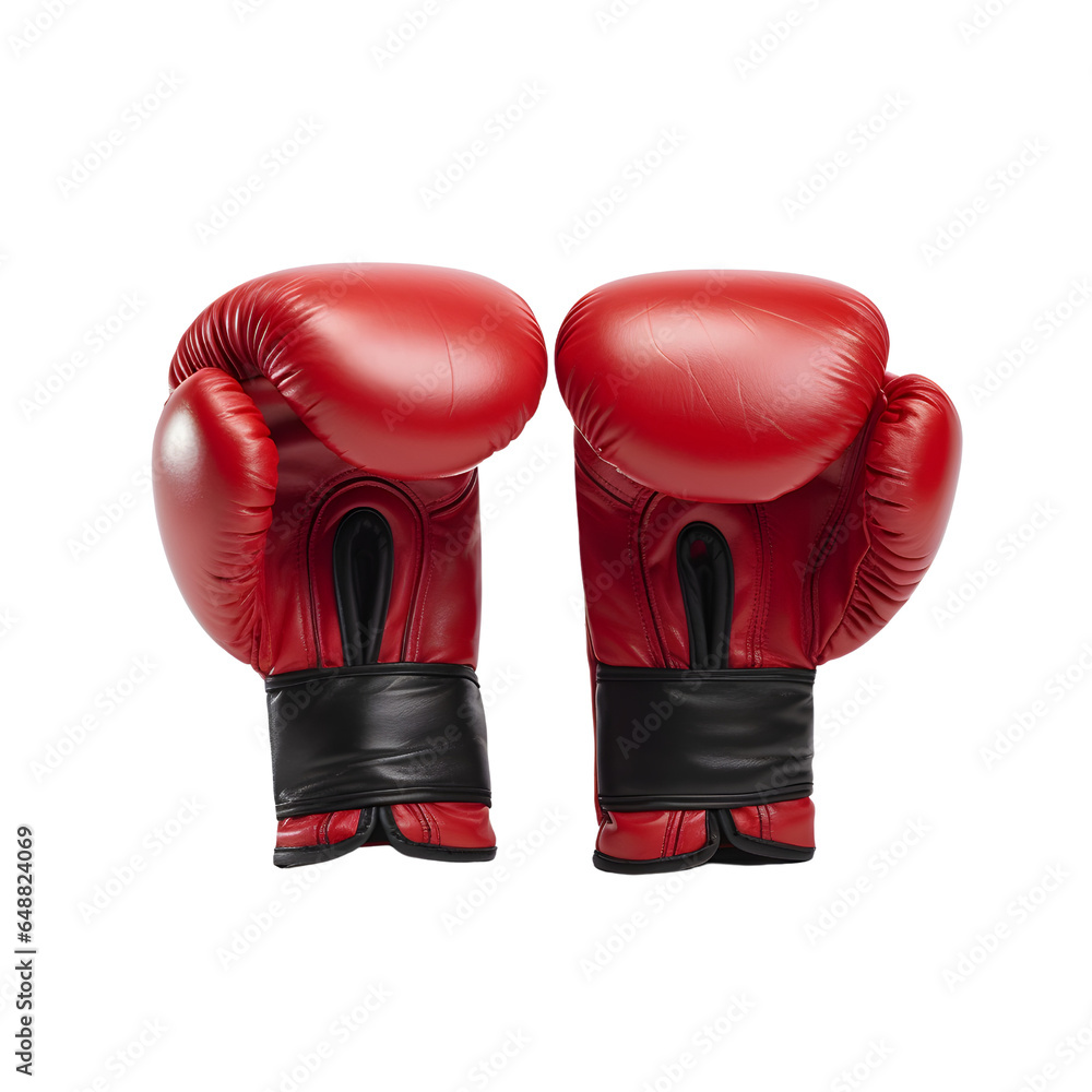 boxing gloves isolated on transparent background