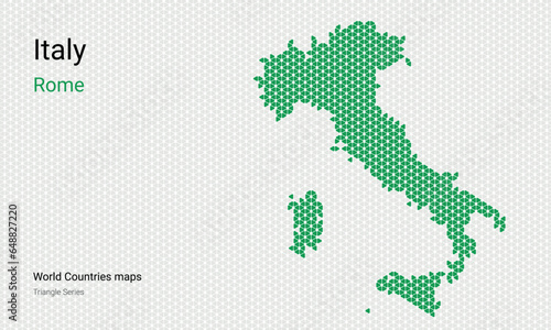  Italy, Rome. Creative vector map. Creative vector map. Maps of Countries, Europe, Triangular series