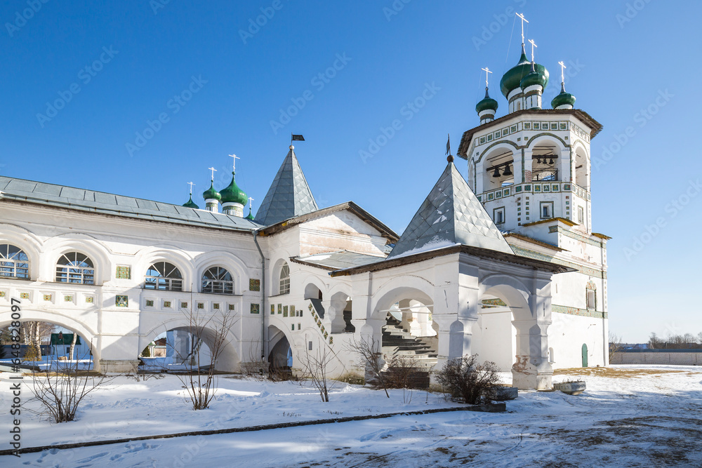 The Vyazhishchi Convent of Saint Nicholas in the village of Vyazhishchi, Novgorod the Great, Russia The Vyazhishchi Convent of Saint Nicholas in the village of Vyazhishchi, Novgorod the Great, Russia