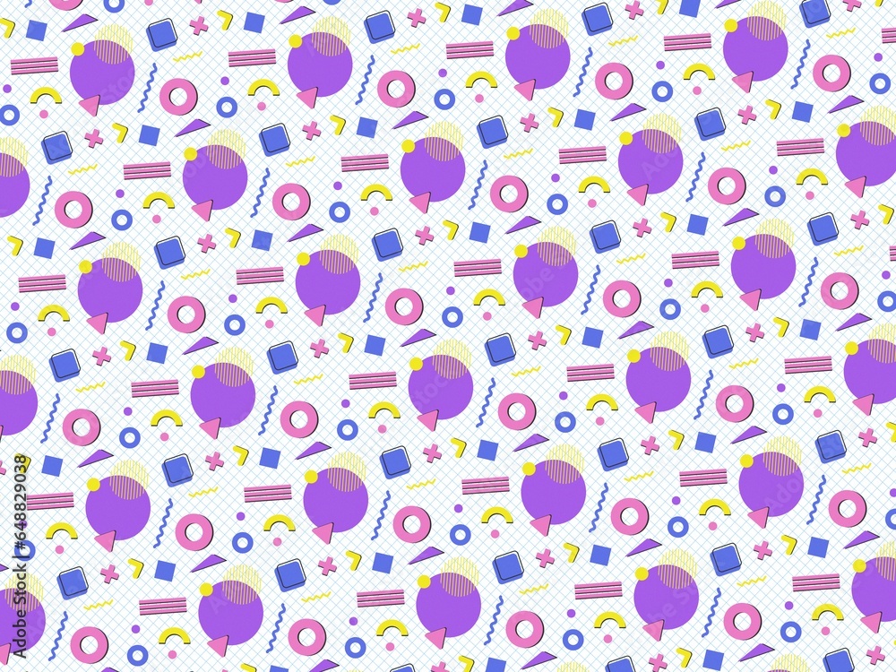 Retro pop geometric patterns are often associated with the design aesthetics of the mid-20th century, particularly the 1960s and 1970s. These patterns feature bold, repetitive geometric shapes and vib Retro pop geometric patterns are often associated with the design aesthetics of the mid-20th century, particularly the 1960s and 1970s. These patterns feature bold, repetitive geometric shapes and vib