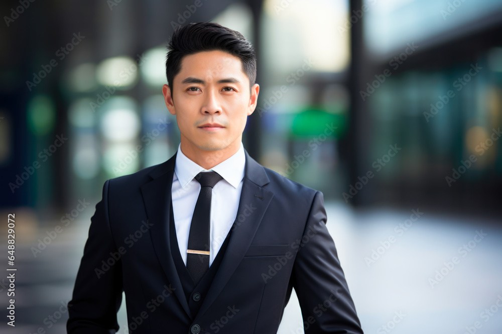Chinese man in a business suit Chinese man in a business suit