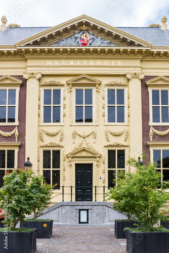 Entrance to the Mauritshuis museum in Den Haag, Netherlands photo