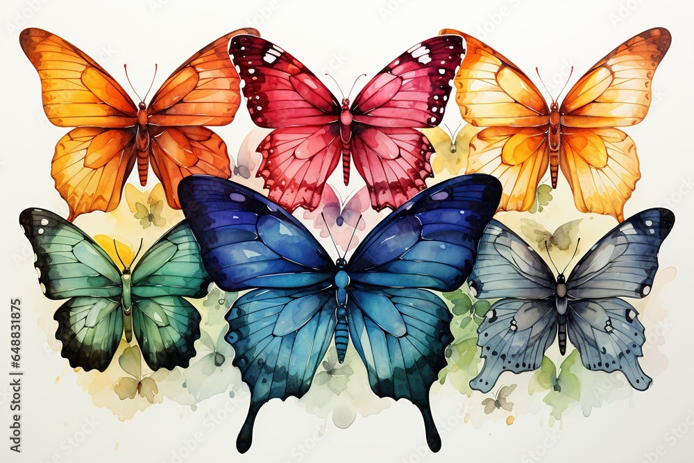 butterfly on white background butterfly on white background