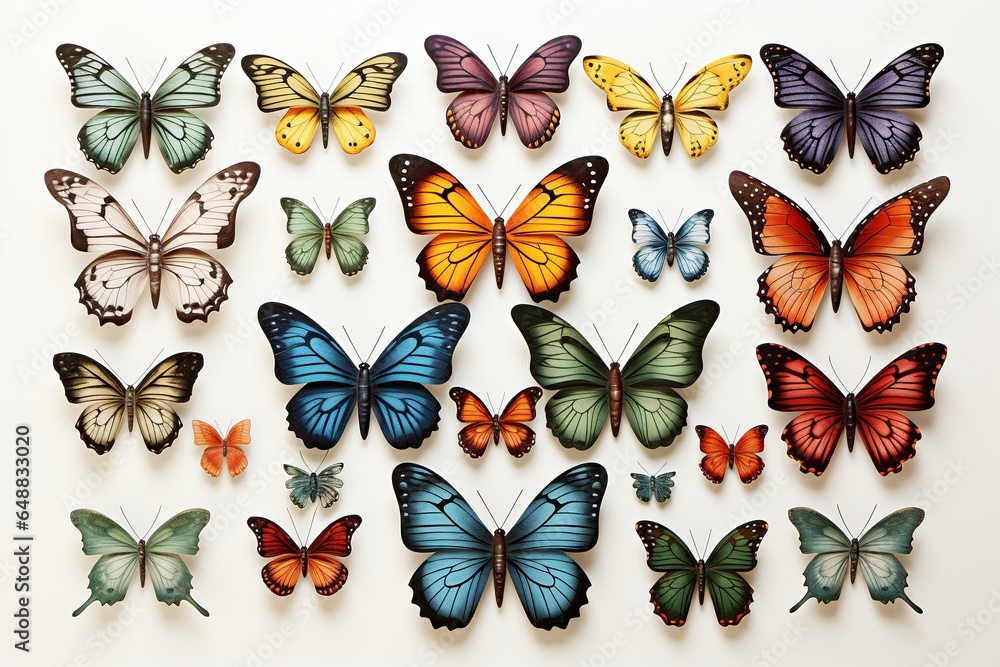 Obraz premium pattern with butterflies