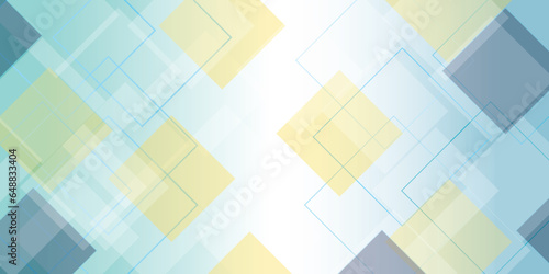 Abstract elegant and white squares pattern background texture Silver color square pattern on banner with shadow. Abstract white and grey color geometric background.