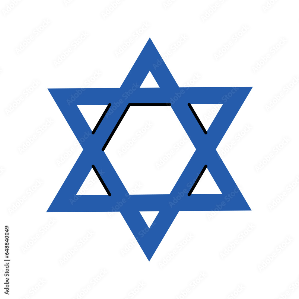 Judaism color concept. Religion isolated element. Judaism color concept. Religion isolated element.