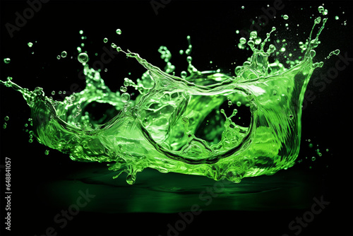 Green Water Splashs
