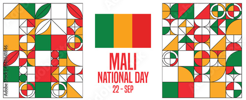 Mali Notional day Vector Banner
