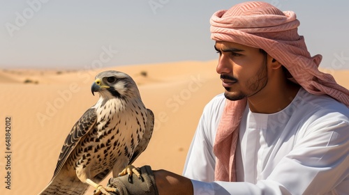 More prominent spotted falcon Clanga clanga with a youthful female demonstrate amid a forsake falconry appear in Dubai UAE